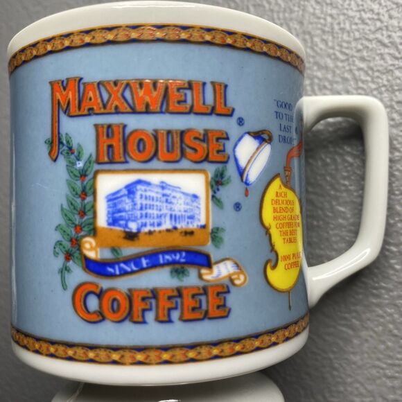 Vintage Maxwell House Coffee Collectible Pedestal Cup – 1970s – 3” Tall - Picture 5 of 7